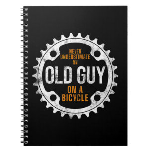 Carnet Cyclisme Homme - Ne Sous-Estimez Jamais Un Vieux T