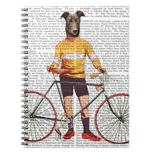 Carnet Cycliste Greyhound (Devant)