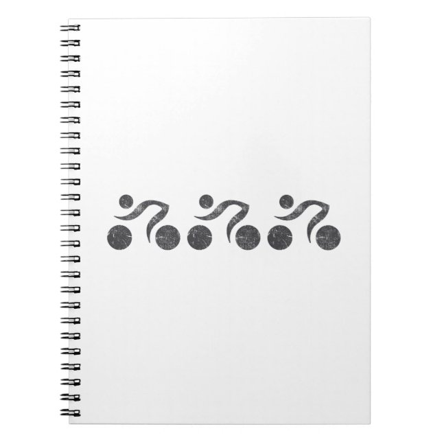 Carnet Cyclistes en gris (Devant)