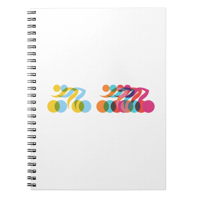 Carnet Cyclists group cool and unique design (Devant)