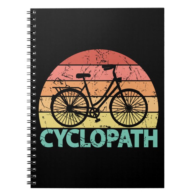 Carnet Cyclopath drôle Cyclisme (Devant)