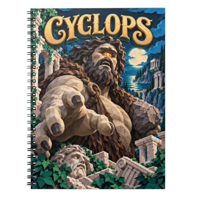 Carnet Cyclope, Monstre de découpe de papier (Devant)