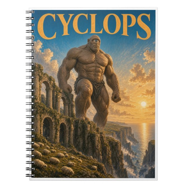Carnet Cyclope, Monstre de Fantasy Gothique (Devant)