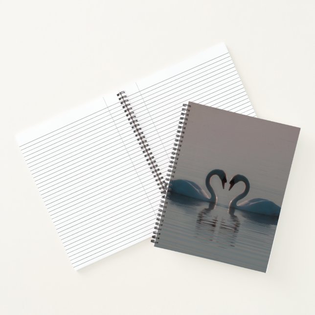 Carnet Cygnes sur le lac (Intérieur)