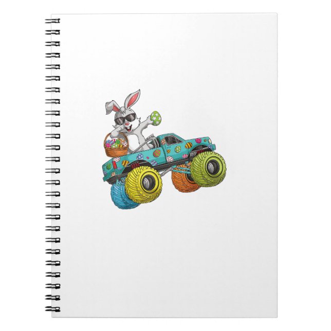 Carnet Dabbing Bunny Happy Easter Monster Truck Lovers Ki (Devant)