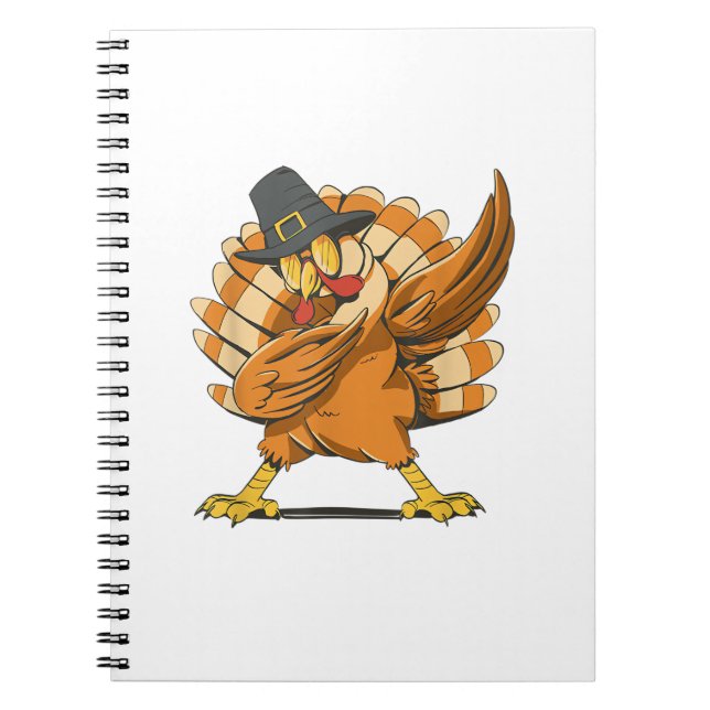 Carnet Dabbing Turquie Thanksgiving Day Pilgrim Funny Dab (Devant)