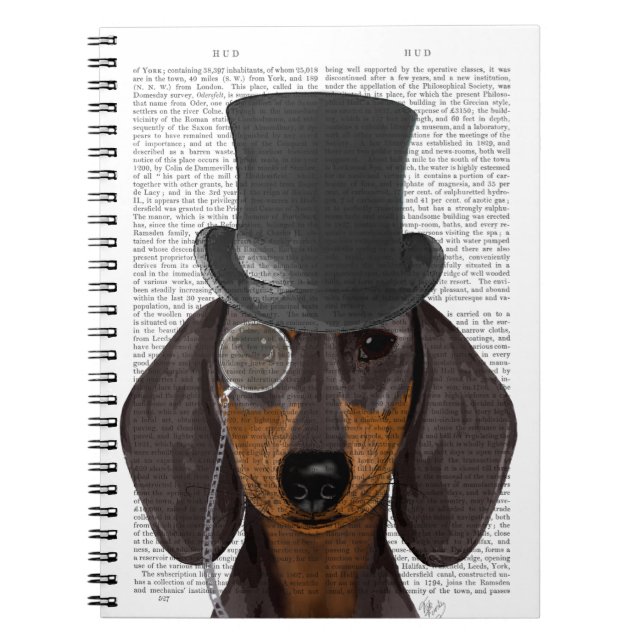 Carnet Dachshund, Hound officiel et Casquette (Devant)