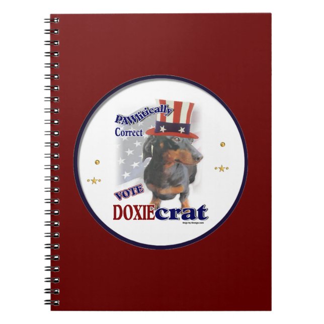 Carnet Dachshund Humour politique (Devant)