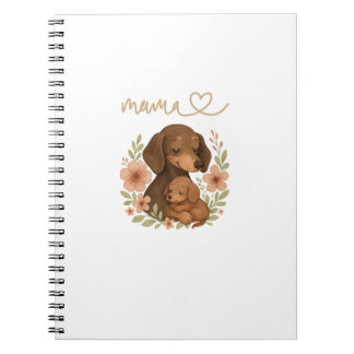 Carnet Dachshund Maman Fête des Mères