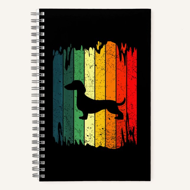 Carnet Dachshund Papa Weiner Propriétaire d'animal de com (Recto)