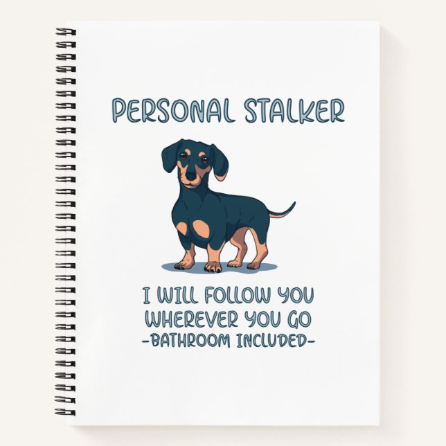 Carnet Dachshund Personal Stalker (Devant)