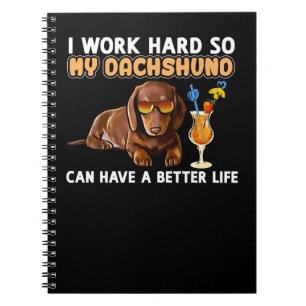 Carnet Dachshund Wiener Chien Funny Dachshund Chemise Dac