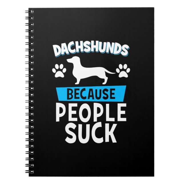 Carnet Dachshunds Avec Mes Amis (Devant)