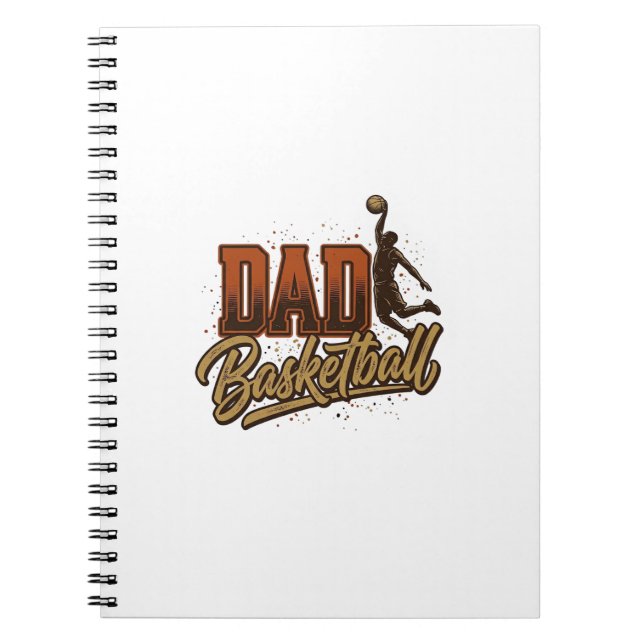 Carnet Dad Basketball Vintage Engraving Shirt Design_1 (Devant)
