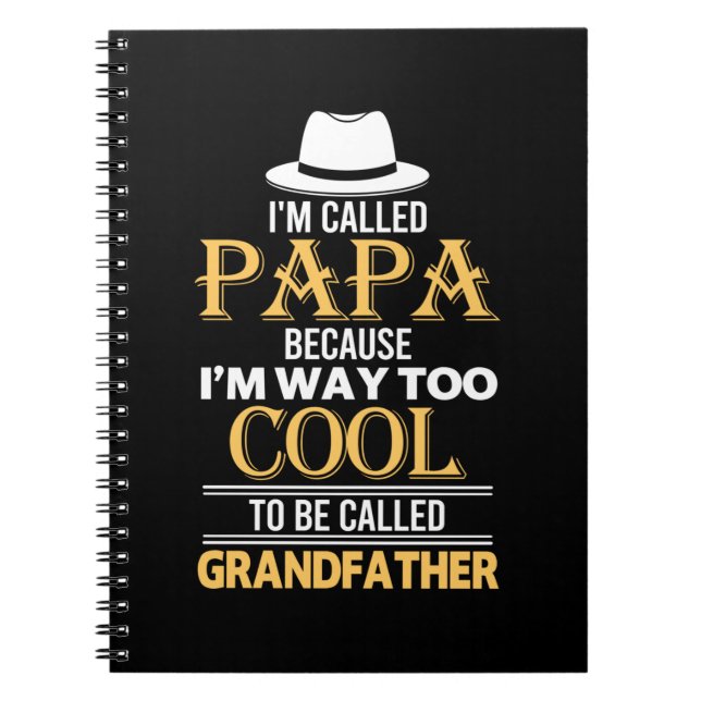 Carnet Daddy Don À Appeler Grand-Père (Devant)