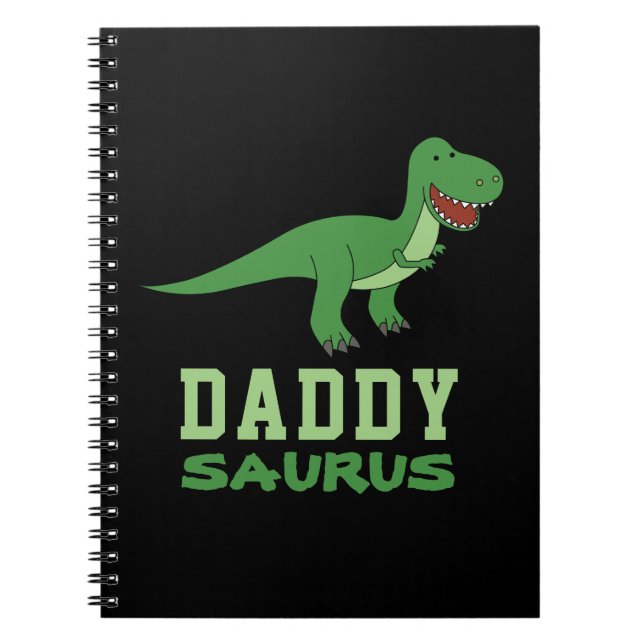 Carnet Daddysaurus Dinosaure T-Rex Dino Papa Fête des Pèr (Devant)
