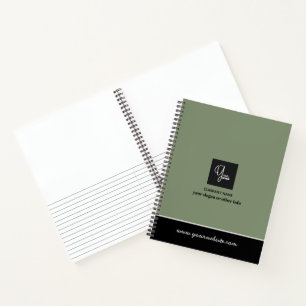 Carnet d'affaires à logo d'entreprise personnalisé