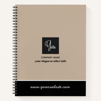 Carnet d'affaires à logo d'entreprise personnalisé