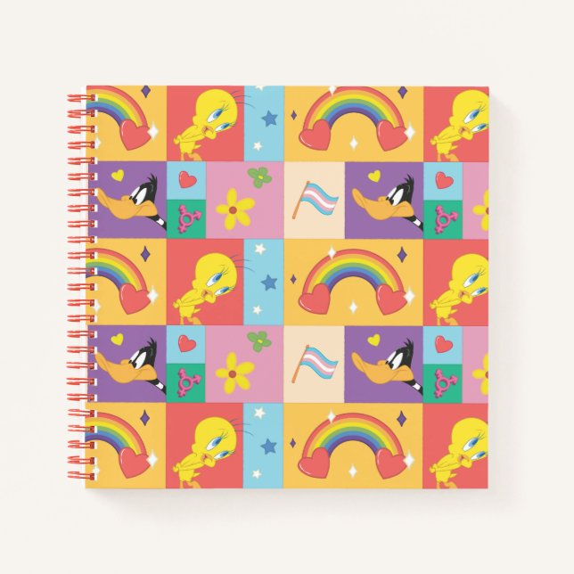 Carnet DAFFY DUCK™ & TWEETY™ - Motif de fierté (Devant)
