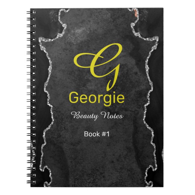 Carnet d'âge noir et argent (Devant)