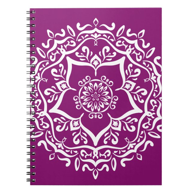 Carnet Dahlia Mandala (Devant)