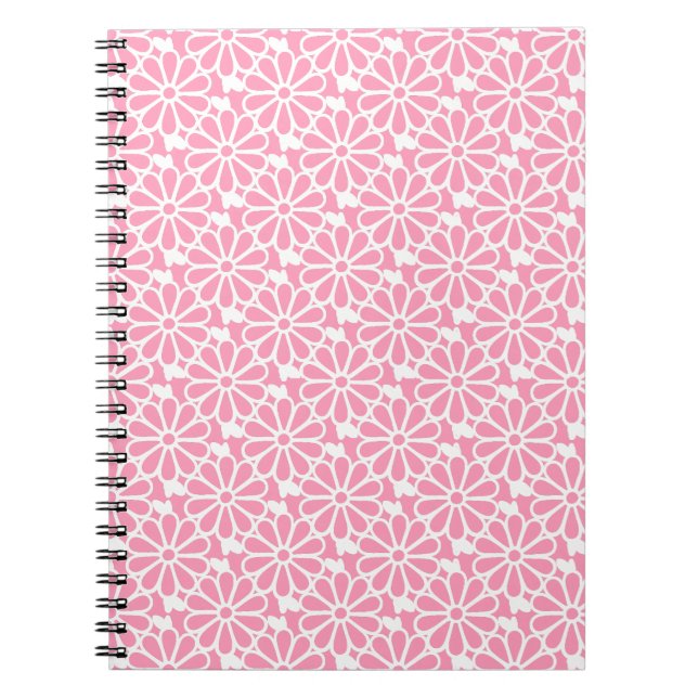 Carnet Daisy Chain - Notebook (Bright Pink) (Devant)