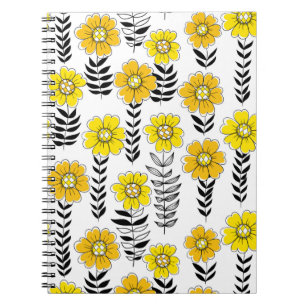 Carnet Daisy dooda en jaune et noir
