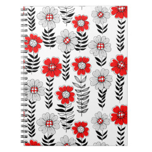 Carnet Daisy dooda en rouge et noir