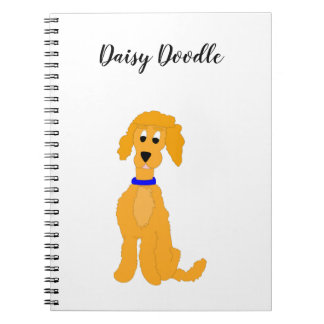 Carnet Daisy Doodle Dog doré