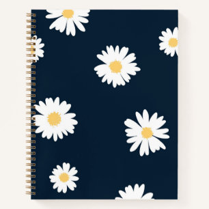 Carnet Daisy On Blue Motif