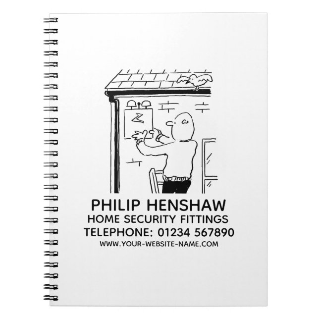 Carnet d'alarme et d'installation de sécurité à do (Devant)