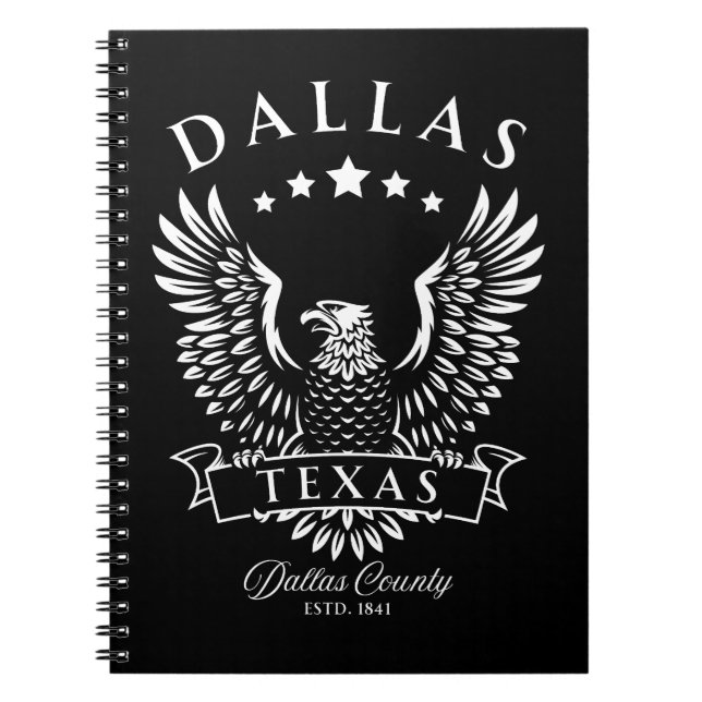 Carnet Dallas Texas Vintage Eagle (Devant)