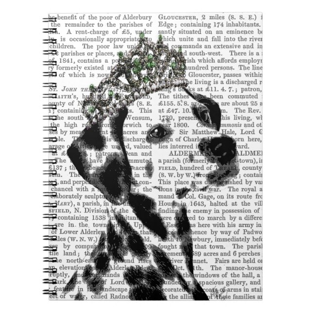 Carnet Dalmatian with Tiara 2 (Devant)