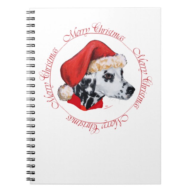 Carnet Dalmatien Joyeux Noël (Devant)