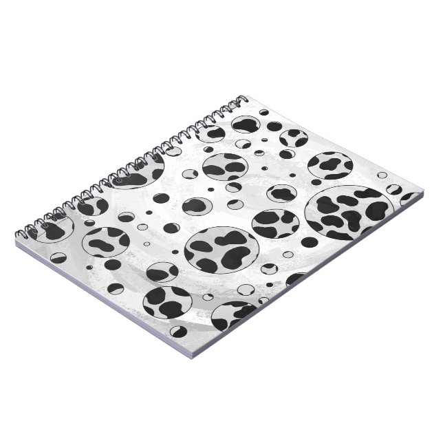 Carnet Dalmatien Points Noirs et Blancs (Côté gauche)