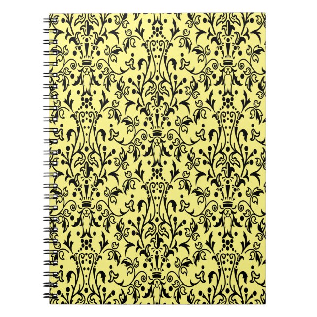 Carnet Damas noir et jaune (Devant)