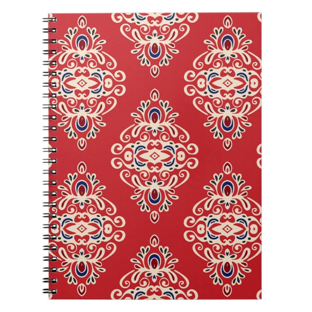 Carnet Damask Vintage : Flourish Seamless Motif. (Devant)