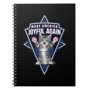 Carnet Dame Chats Faisons de l'Amérique un Endroit Joyeux