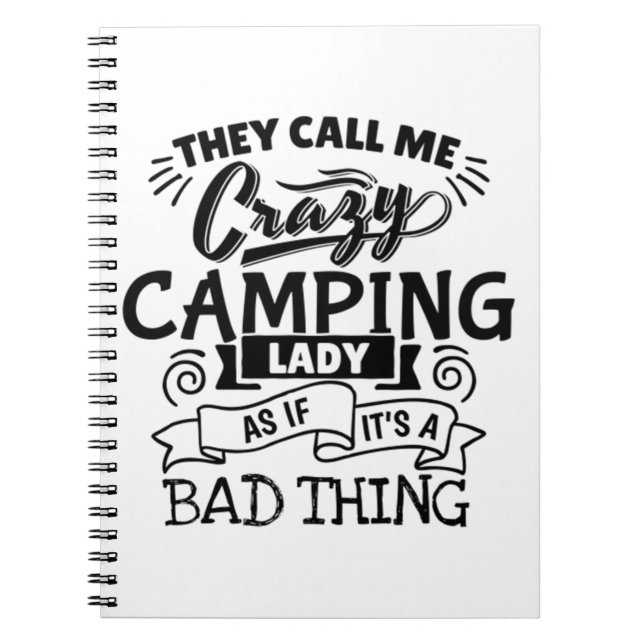 Carnet Dame de camping (Devant)