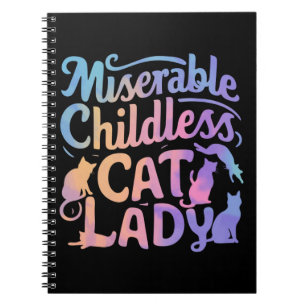 Carnet Dame de chat misérable sans enfants