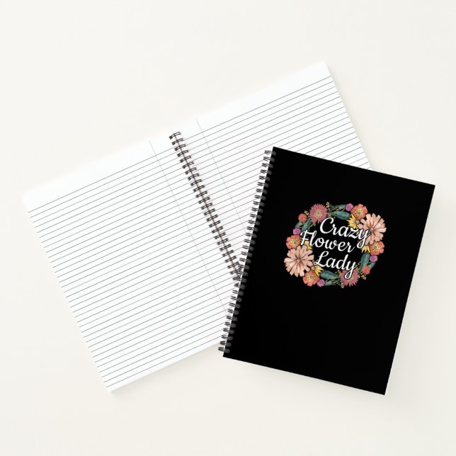 Carnet Dame des fleurs folles - Zinnia Gardener (Intérieur)