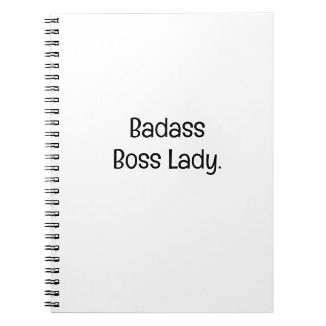 Carnet Dame Patronne Badass (Devant)