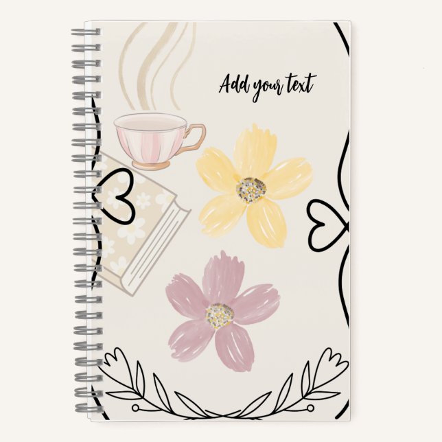 Carnet d'amour à spirale personnel – Notes & Rêves (Recto)