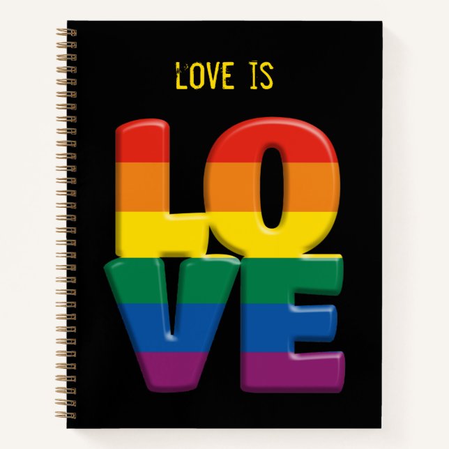carnet d'amour arc-en-ciel (Devant)