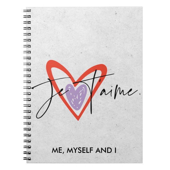 Carnet d'amour de soi, Gratitude française minimal (Devant)