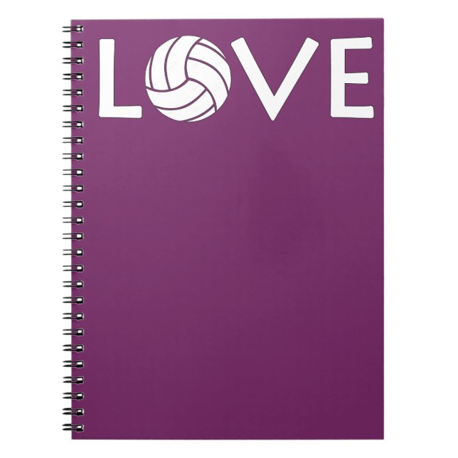 Carnet d'amour du volleyball mignon (Devant)
