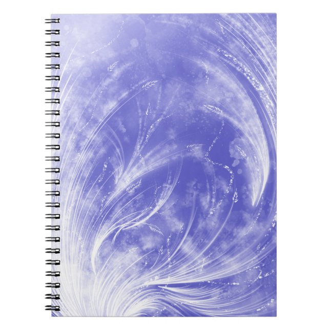 Carnet Dandelions bleus Abstraits et lucioles (Devant)