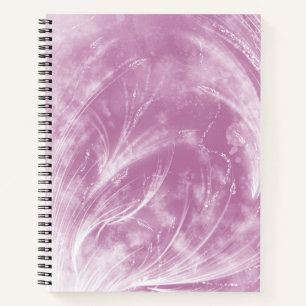 Carnet Dandelions et lucioles roses Abstraits