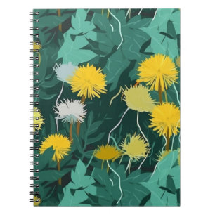 Carnet Dandelions jaunes d'été