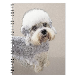 Carnet Dandie Dinmont Terrier Peinture Chien Art original